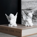 2 conjunto de figuras de estátua de anjo pequeno